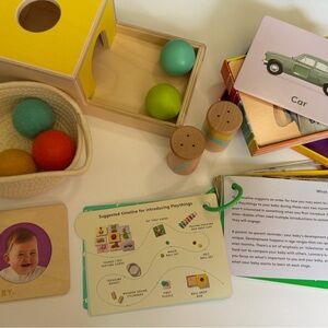 Lovevery The Inspector (7-8 Mo) - Play Guide, Texture Card Set, First Puzzle